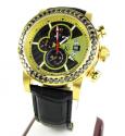Techno com kc black diamond carbon fiber watch 3.50ct