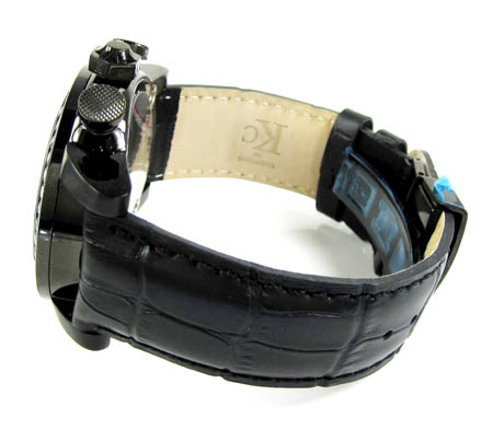 Techno com kc black diamond carbon fiber watch 3.50ct