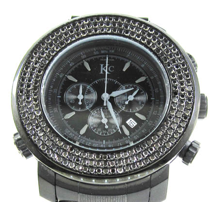 Techno com kc black diamond xl watch 4.25ct