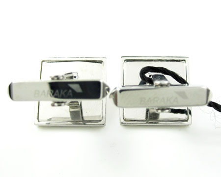 18k solid rose & white gold suit of cards cufflinks 0.16ct
