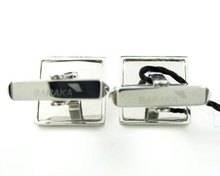 18k solid rose & white gold suit of cards cufflinks 0.16ct