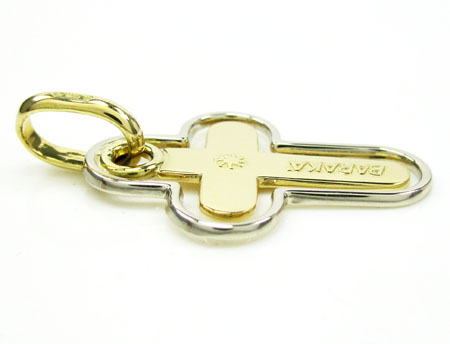 Unisex baraka 18k gold cross