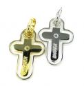 Unisex baraka 18k gold cross