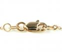 Ladies 14k solid rose gold black diamond hamsa pendant with chain 0.47ct