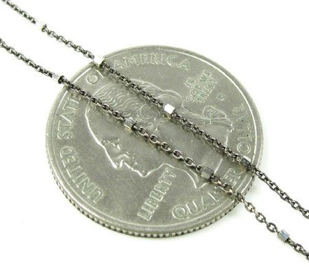 Ladies 18k solid black & white gold ruby & sapphire apple pendant with chain 1.25ct - Image 7