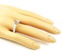 Ladies 18k white gold round diamond semi mount ring 1.23ct