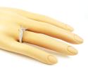 Ladies 18k white gold round diamond semi mount ring 0.48ct