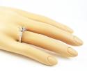 Ladies 18k white gold round diamond semi mount ring 0.60ct