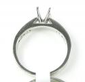 14k white gold diamond semi mount ring set 0.60ct