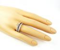 14k white gold diamond semi mount ring set 0.60ct
