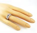 18k white gold baguette diamond semi mount ring set 1.18ct