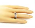 14k white gold round diamond semi mount ring set 1.28ct