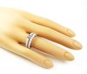 18k white gold round diamond semi mount ring set 2.21ct