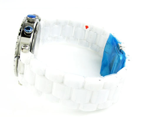 Ladies techno master white ceramic watch - Image 4