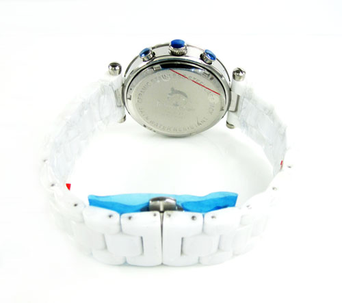 Ladies techno master white ceramic watch - Image 5