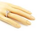 18k white gold round diamond semi mount ring 0.66ct