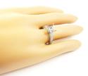 18k white gold round diamond semi mount ring 0.66ct