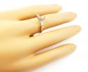 14k white gold baguette diamond semi mount ring 0.14ct