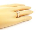 18k white gold round diamond semi mount ring 0.18ct
