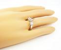 18k white gold princess diamond semi mount ring 0.68ct
