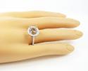 18k white gold round diamond semi mount ring 0.90ct