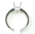 18k white gold princess diamond semi mount ring 0.45ct