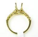18k yellow gold round diamond semi mount ring 0.66ct