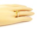 18k yellow gold round diamond semi mount ring 0.66ct