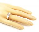 18k white gold round diamond semi mount ring 0.75ct