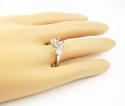 18k white gold round diamond semi mount ring 0.52ct