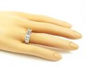 18k white gold round diamond semi mount ring 1.03ct