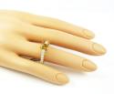 18k yellow gold round diamond semi mount ring 1.15ct