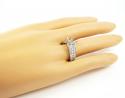 18k white gold round diamond semi mount ring 1.18ct