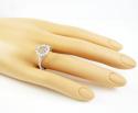 18k white gold round diamond semi mount ring 0.86ct