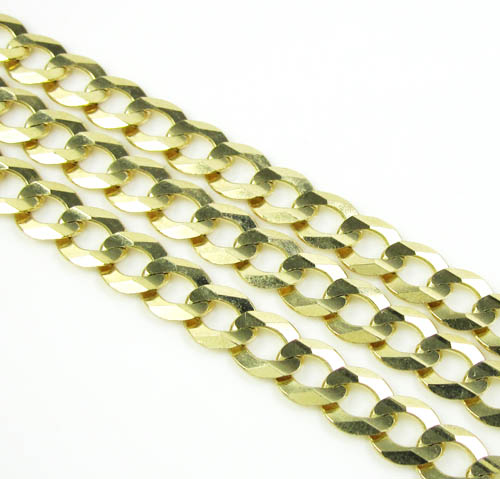 10k yellow gold cuban chain 16-26 inch 5.75mm