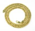 10k yellow gold flat byzantine chain 18 inch 6.5mm