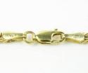 10k yellow gold flat byzantine chain 16 inch 4mm