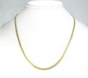 10k yellow gold flat byzantine chain 16 inch 4mm