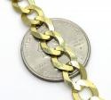 10k yellow gold solid cuban chain 20-30