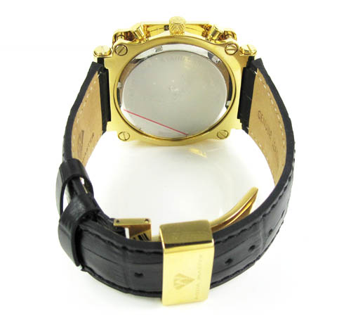 Mens aqua master cargo diamond watch 1.25ct