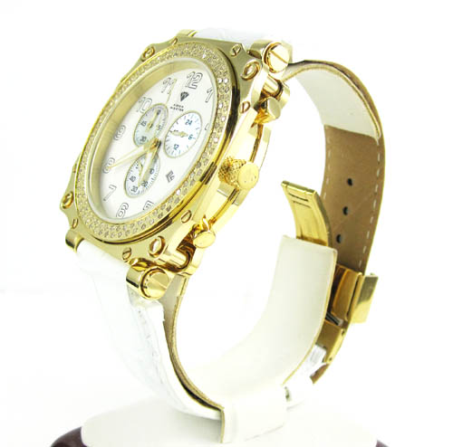 Mens aqua master cargo diamond watch 1.25ct