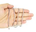 925 white sterling silver box link chain 16-26 inch 3.5mm