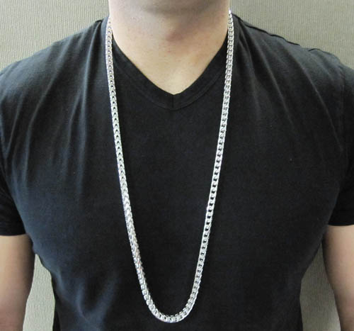 Mens 36 inch sterling silver chain sales