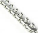 925 white sterling silver franco link chain 20-30 inch 5mm
