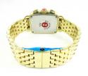 Ladies michele deco day diamond yellow stainless steel watch 0.66ct