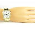 Ladies michele deco day diamond yellow stainless steel watch 0.66ct