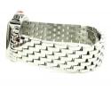 Ladies michele deco day diamond dial white stainless steel watch 0.05ct