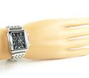Ladies michele deco day diamond dial white stainless steel watch 0.05ct