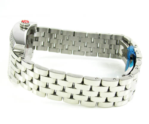 Ladies michele mini urban diamond white stainless steel watch 0.65ct