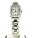 Ladies michele deco mini diamond white stainless steel watch 0.36ct